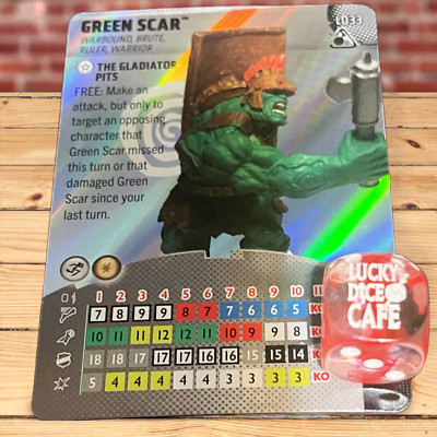 Marvel Heroclix Smash and Destroy LO33 Green Scar Legacy Card