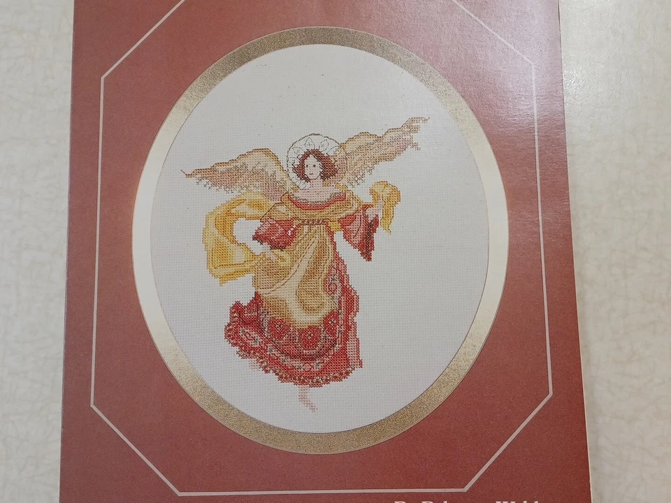 Florentine Angel Cross Stitch Pattern Mar Bek Serendipity Designs Christmas  - Image 2 of 4