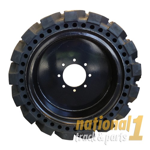 33x1220 Skid Steer Solid Tires, 4 TIRES 12x16.5 * Flat Proof Skid