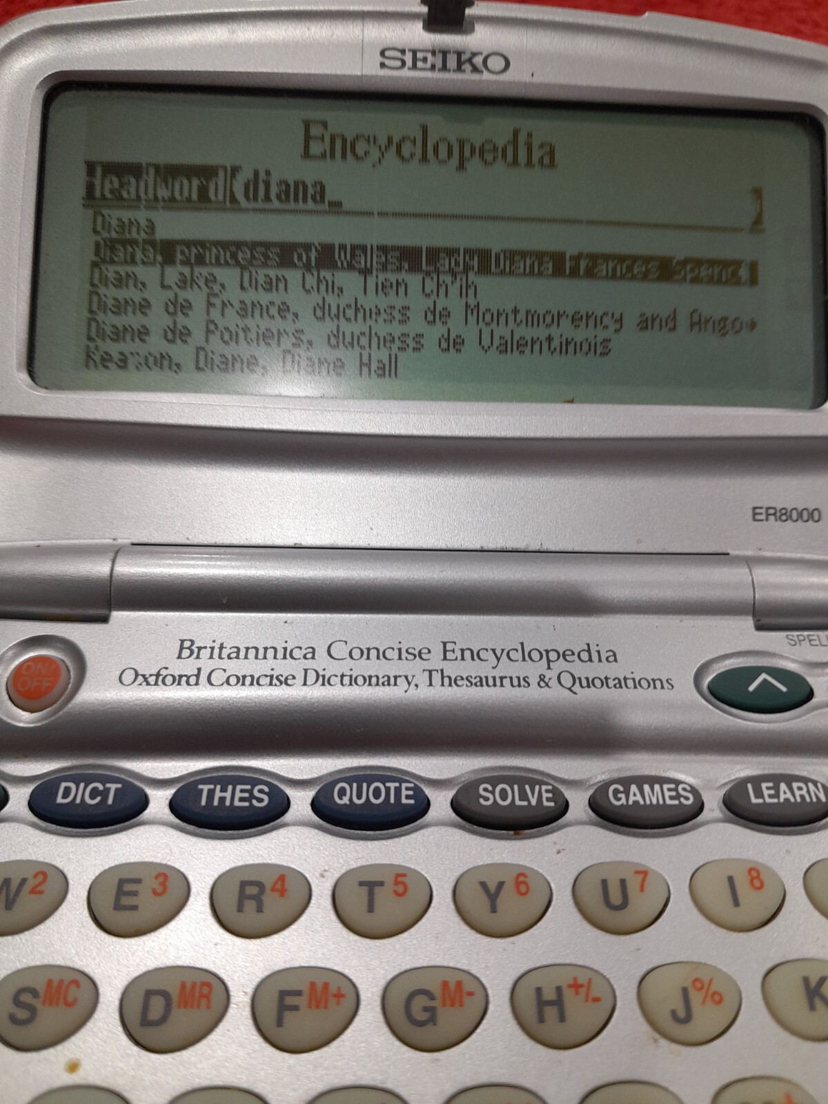 Seiko ER8000 Dictionary for sale online eBay