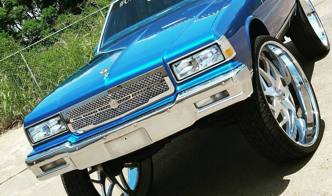1981-1985 Chevy Caprice Impala chrome mesh grill dual weave bentley mesh donk