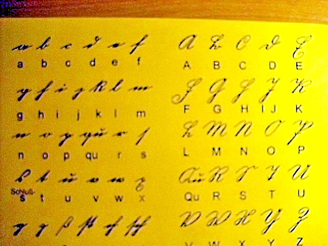 Sütterlin Alphabet in der alten deutschen Schrift - Bild 3 von 3