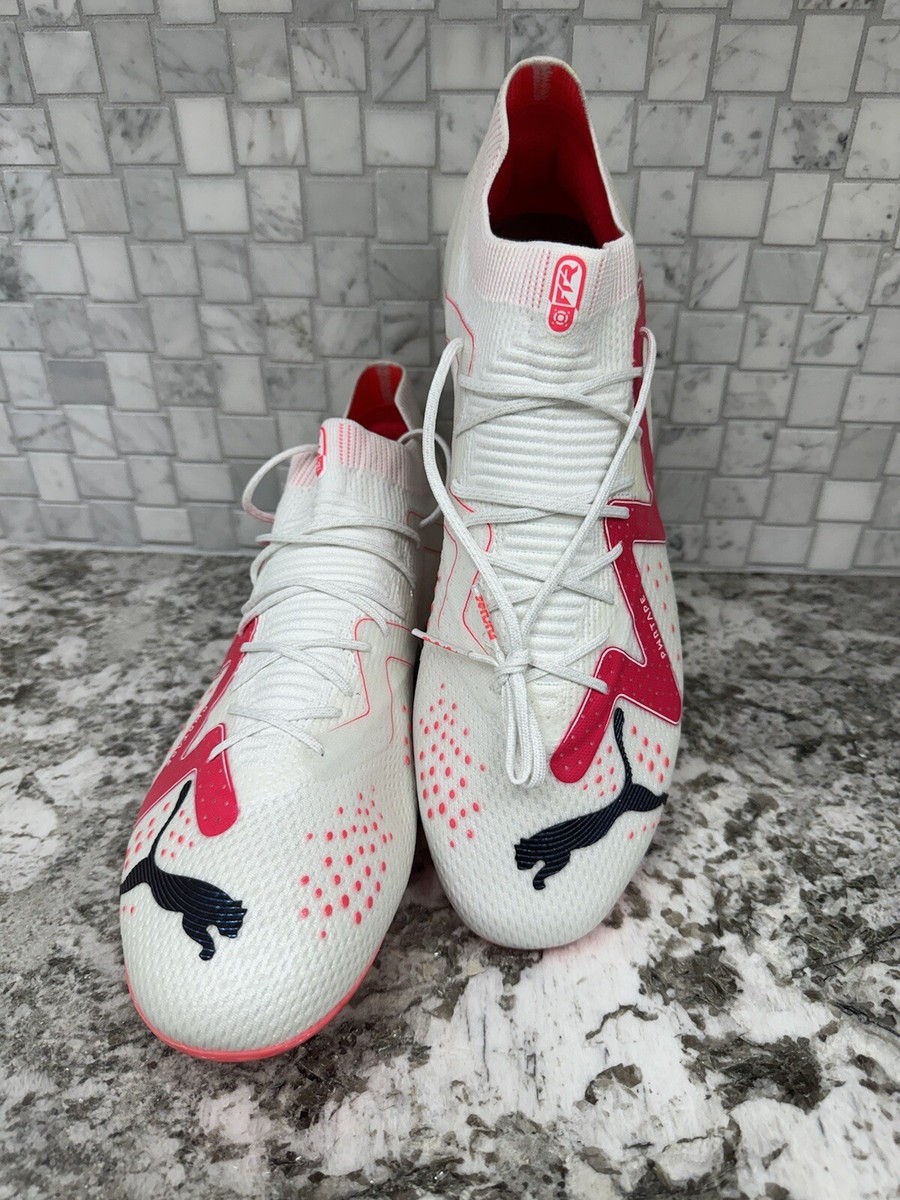 Puma Future Ultimate FG/AG 'White/Pink' Men's Size 11.5 Soccer