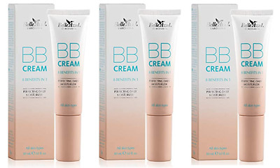 Belle Azul BB Cream 8 Benefits In 1 Perfecting Moisturizer, Light, 30 ml (3 Pk)