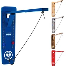 GoSports Hook 21 Wall Mount Ring Swing Game - Play Indoors or Outdoors with F...