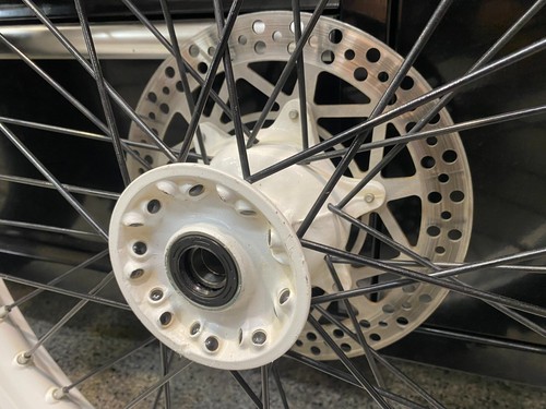 2004 99-12 YAMAHA YZ250 YZ125 FRONT & REAR FULL WHEEL ASSEMBLY'S YAMAHA YZ WHITE - Picture 18 of 20