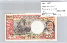TAHITI - 1000 FRANCS NICHT DATIERT (1977)