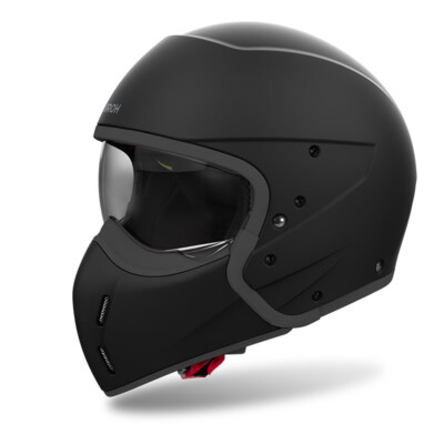 HELM HELMET FIBER MODULAR CROSSOVER AIROH J110 SCHWARZ MATT
