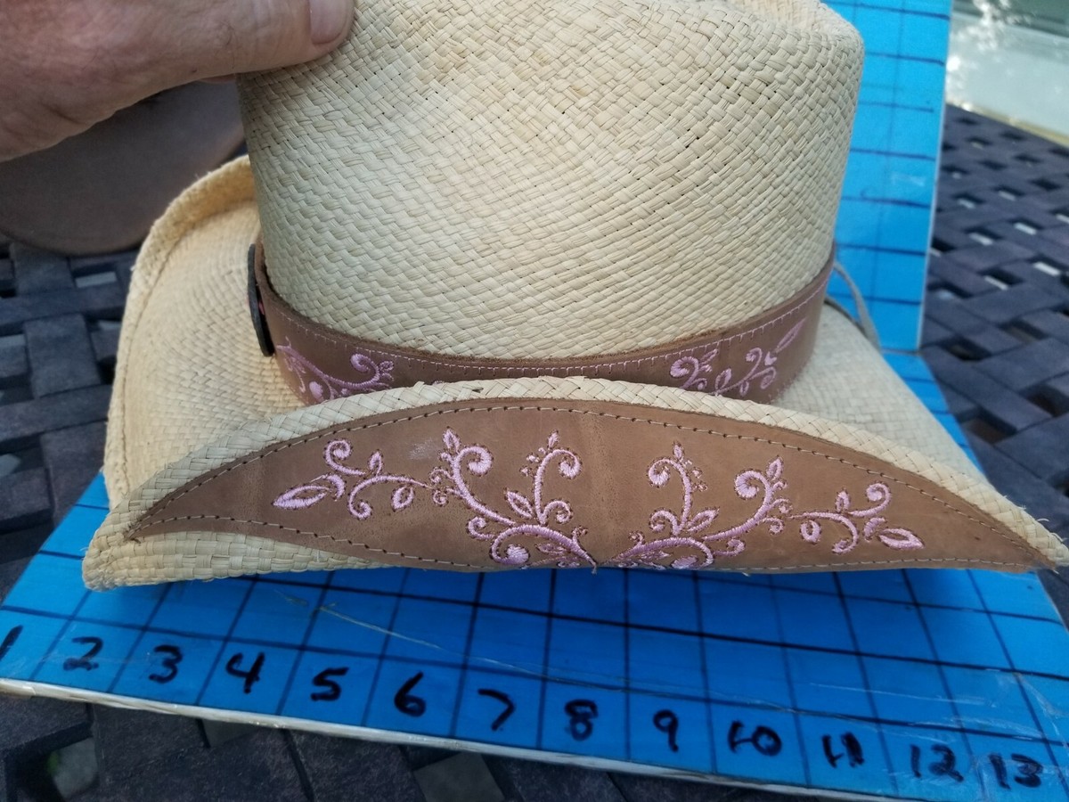 Bullhide Because Of You Western Cowboy Straw Hat Size L Natural 3.5” Brim 71ducHpi1HL.jpg_BO30,255,255,  main image 3