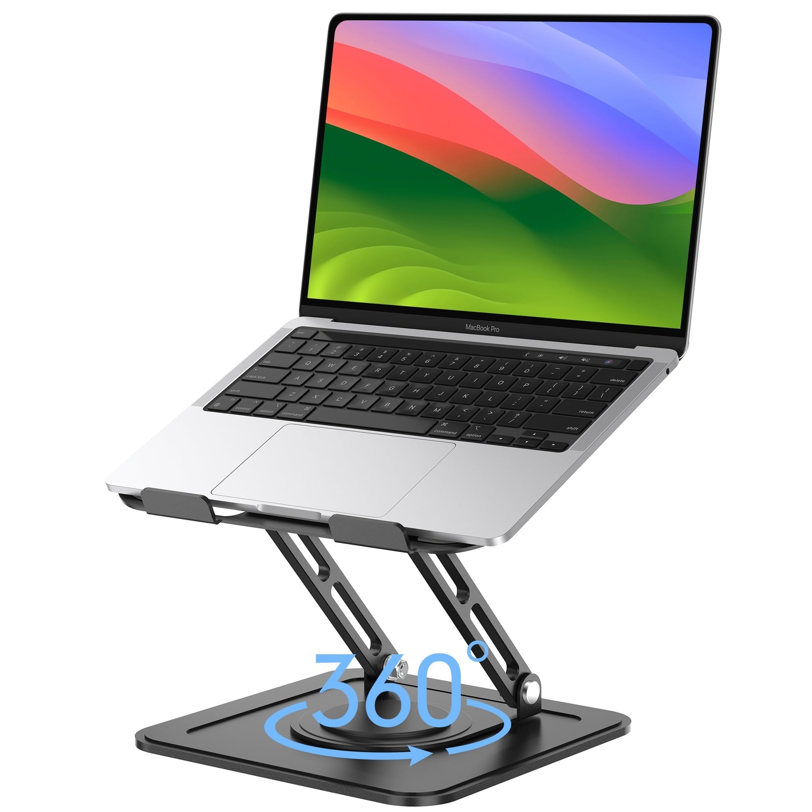 Adjustable Laptop Stand, Computer stand with 360 Rotating Base, Ergonomic Lap...