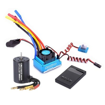 Brushless Motor+120A Waterproof Brushless Esc DIY Part For 1/10 HSP HPI RC Car a