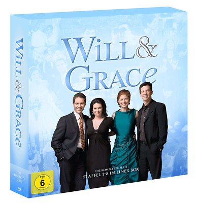 Gesamtbox WILL and & GRACE komplette TV-Serie STAFFEL 1 - 8 - 33 DVD BOX limited