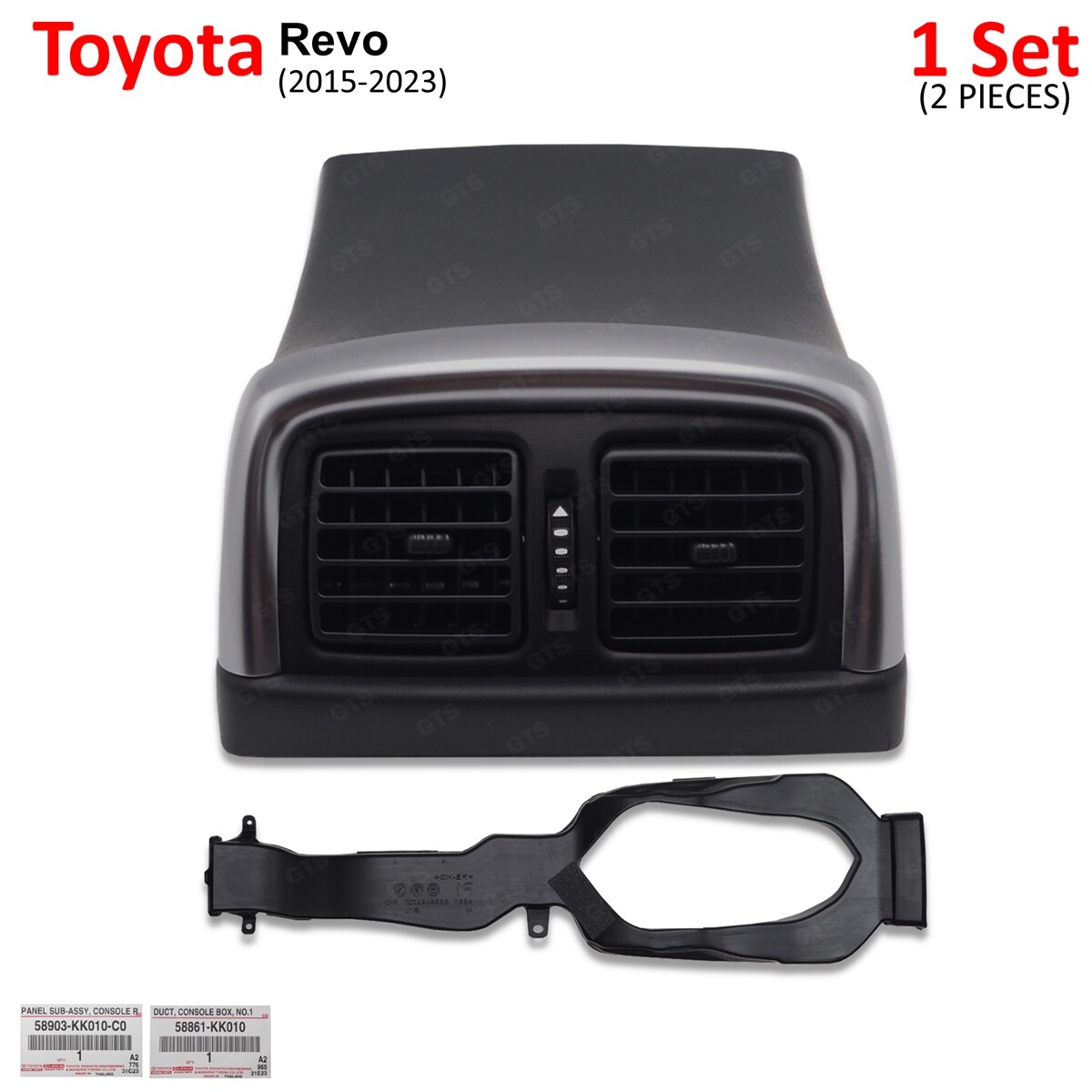 RHD Rear Console Air Vent & Air Duct Fits Toyota Hilux Revo Gear