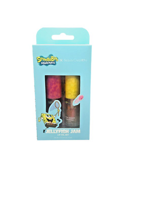 SALE/BEAUTY CREATION x SPONGEBOB SQUAREPANTS ''JELLYFISH JAM'' NIB Lip Oil Set/2