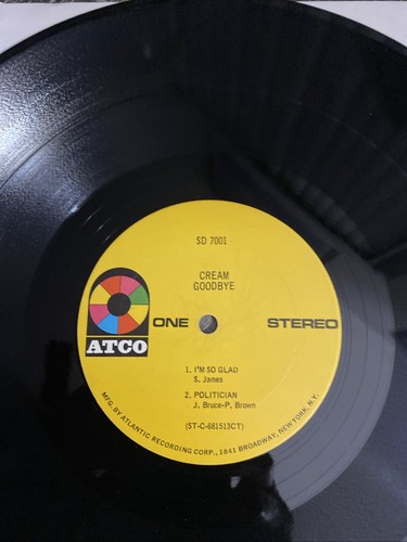 Cream Goodbye Cream LP Vinyl Record Album - Foto 4 di 6