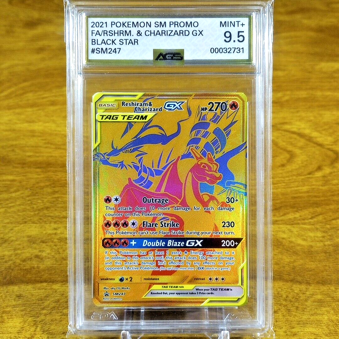 Pokemon SM Tag Team Black Star Promo Reshiram & Charizard GX