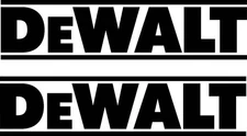DeWALT TOOLS  TOOLBOX JOB BOX VINYL DECAL STICKER 5" x 20" Set of 2