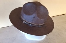 Stratton Self Forming Brown Campaign Hat 6 3/4 Army Sheriff Ranger Made in USA