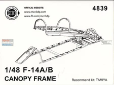 MCC48039 1:48 Mini Craft Collection F-14A F-14B Tomcat Canopy Frame (TAM kit)