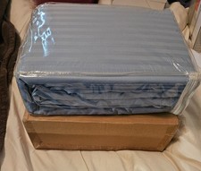 Damask 600 Thread Count 3-piece Duvet Cover Set King Sky Blue 