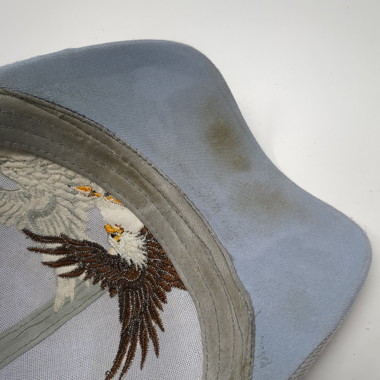 American Flag Eagle Strapback Baseball Cap Gray O… - image 8