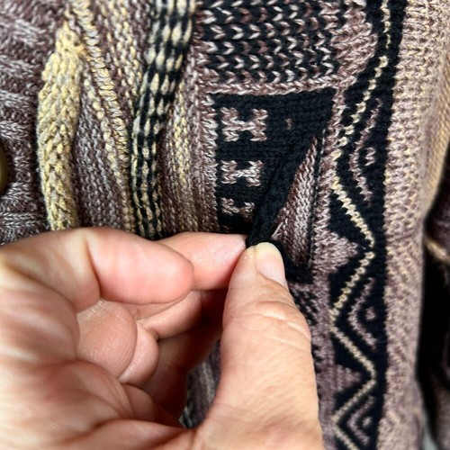 3D Strick Pullover Cardigan Herren Large Coogie Style Cobain Grunge Baumwolle On - Bild 3 von 12