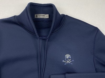 G/Fore Tech Jacket Mens M Twilight Navy Blue G4 Pullover Skull & T's Golf