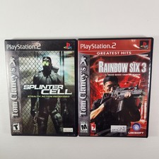 Tom Clancy's Splinter Cell Stealth Action Redefined & Rainbow Six 3 PS2 2 Games