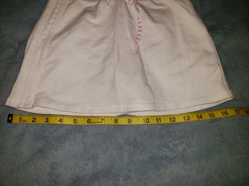 Circo Off-White Cream Tennis Skirt Skort Girls M 7/8 Pickleball Stripe Shorts - Picture 7 of 7