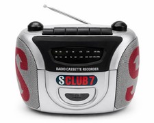 Portable AM/FM Radio Cassette Boombox   Tested  Working   Classic Retro Unit