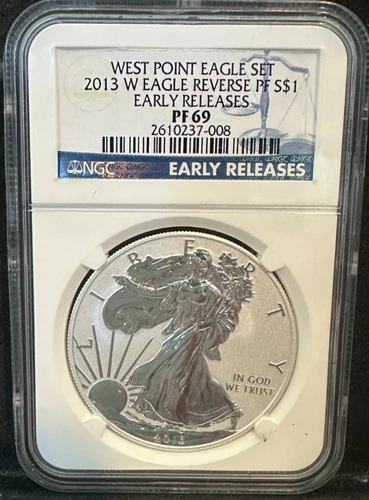 2013-W Reverse Proof American Silver Eagle Early Releases NGC PF69