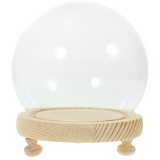 Miniature Display Case Glass Dome Cloche -landscape Diy Covers with Base
