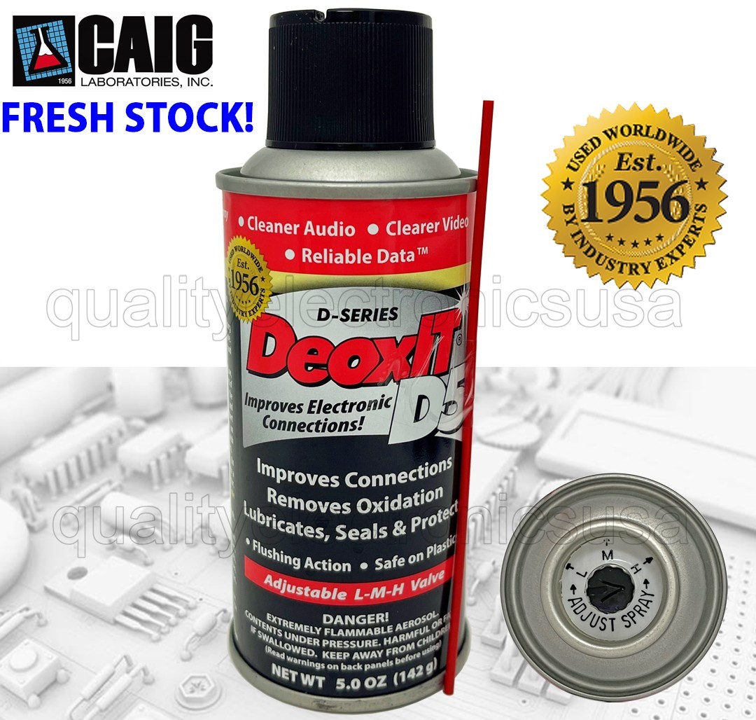 Caig DeoxIT D5S-6-LMH Original Can LMH Spray Valve, 5% Solution 5 oz FRESH STOCK