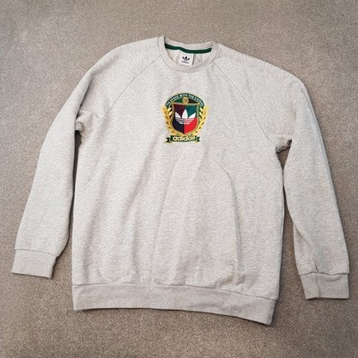 Adidas Mens Sweatshirt Medium Grey Collegiate Jumper Firebird SST Originals