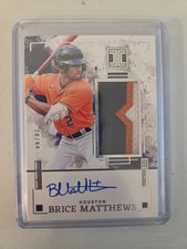 Brice Matthews Elegance Jersey Auto 70/99 2025 Panini Impeccable Baseball