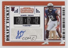 2019 Panini Contenders Draft Picks College Ticket Blue Foil Jamel Dean Auto 10j2