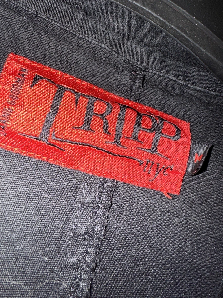 Vestido de Colección Tripp Manga Corta Y2K Mediano Mini Negro y Rojo Anillos en D Cremallera Mujer Foto 4 de 4