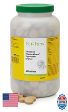 Pet-Tabs Multivitamin  Mineral Supplement for Dogs - 500 Chewable Tablets