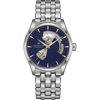 *BRAND NEW* Hamilton Jazzmaster Open Heart Auto Blue  Dial Men's Watch H32705140