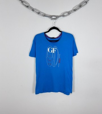 Gianfranco Ferre Beachwear Men s Graphic Print Blue Luxury T-Shirt Tee 54 / L