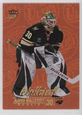 2024-25 Fleer Ultra Titan Achievement 4/75 Jesper Wallstedt #M-16 Rookie RC xt4