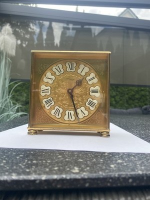 Original Imhof Swiss Tischuhr   15 Jewels, 50er jahre. Vintage Sammlerstück