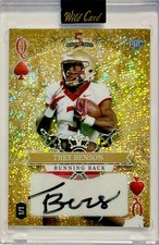 2024 WC 5 Card Draw Stacked Deck Trey Benson RC Auto 1/1 Gold Rainbow Sparkle