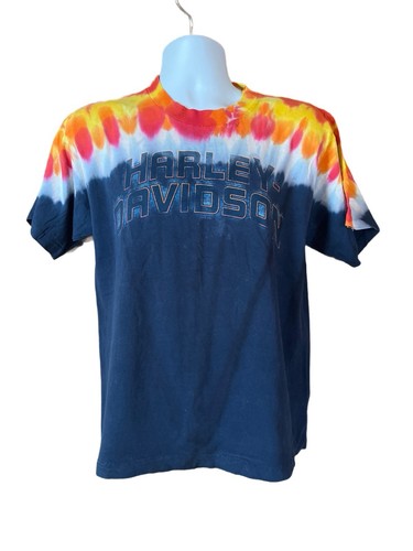 Harley Davidson Pig Trail Tie Dye T Shirt Men’s Small - Picture 2 of 5