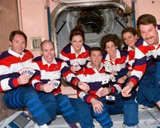 1999 NASA STS 96 Astronaut Crew - 8x10 Photo On 8.5x11 #2530