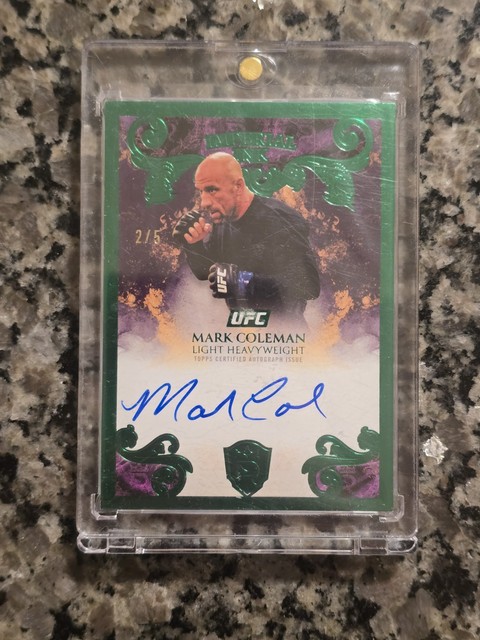 2026 Topps Royalty UFC Mark Coleman Imperial Ink /5 Green THE HAMMER UFC LEGEND