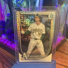 Topps 2024 Bowman Chrome Nick Kurtz Rookie #93 Oakland Athletics RC