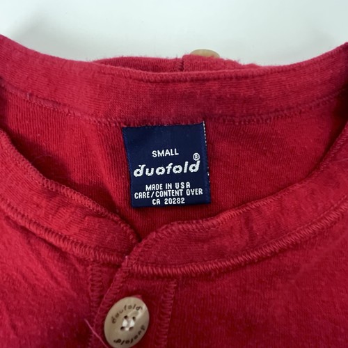 Duofold Men's Wool Blend Red Union Suit with Rear Button Flap Size S; Base Layer - Picture 9 of 13