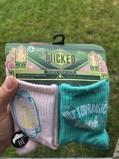 Wicked Women's Crew Socks 10 Pairs Size 4-10 Multicolor Elphaba Lightweight