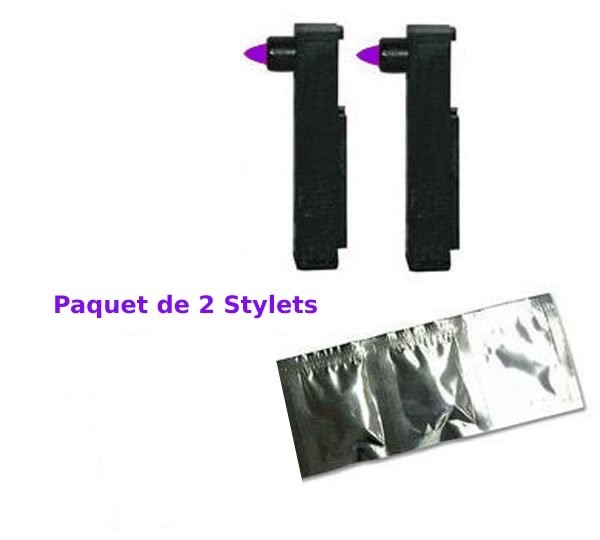 Stylos violets pour baromètre Naudet Maxant Richard évitant les coulures d'encre
